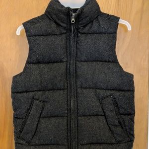 Gap Kids Boys Puffer Vest Size M Gray Fleece
